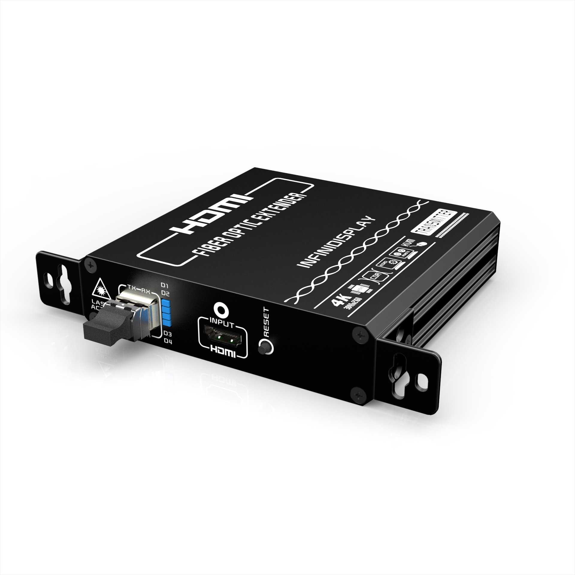 4K超高清HDMI光纤延长器+正向音频(EDID透传)