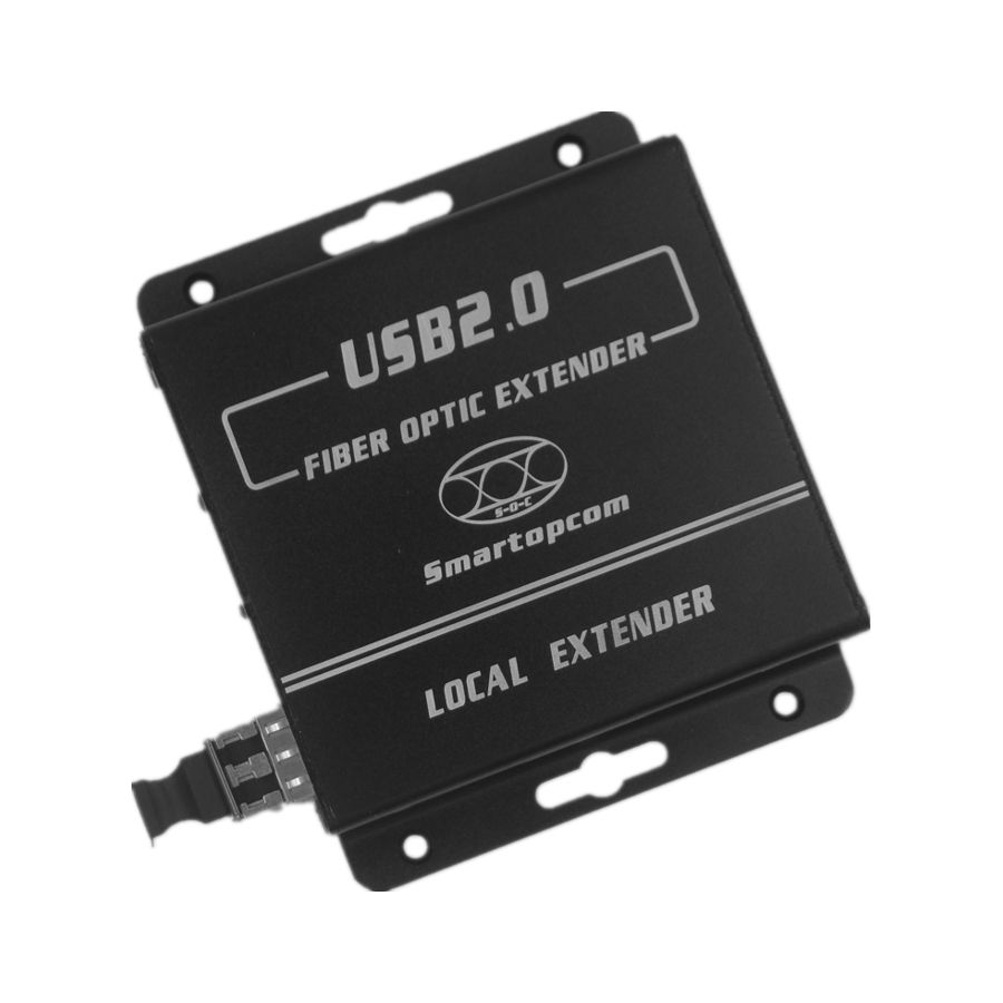 四端口USB2.0光纤延长器(民用级多模双纤550米)